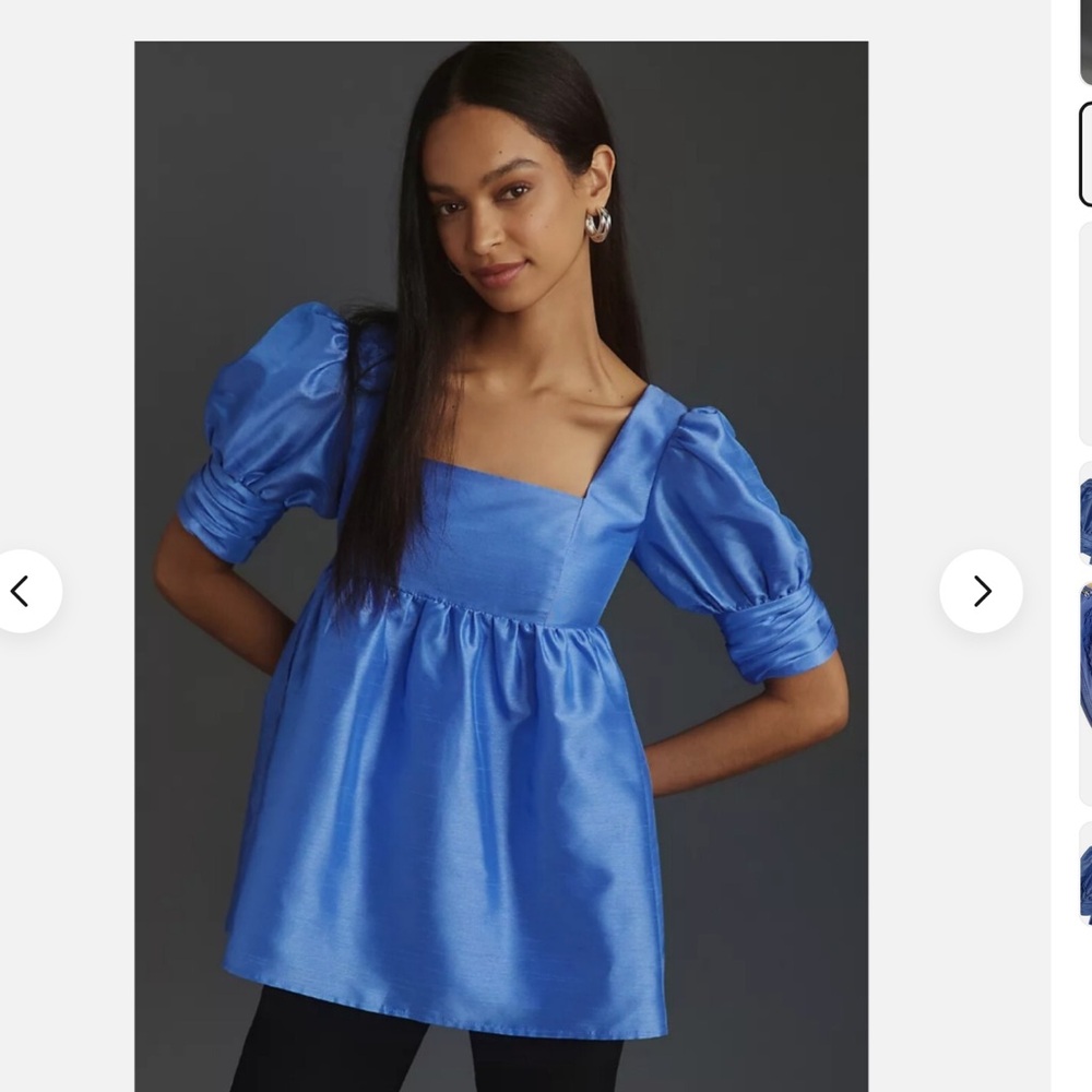 NWT cornflower blue hutch by Anthropologie babydoll tunic top/dress